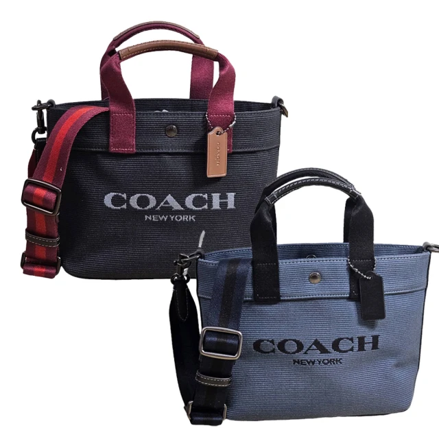 COACH COACH 新款帆布手提/斜背兩用托特包小款 兩色可選(贈原廠防塵袋紙袋父親節)