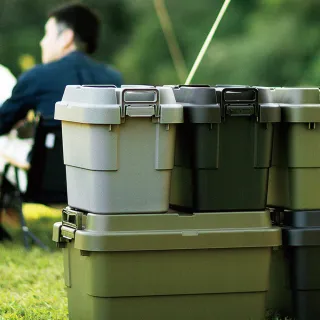【日本RISU】TRUNK CARGO二代 日製戶外掀蓋式耐壓收納箱-深型-22L-3色可選(TC-20S/露營收納箱 置物箱)