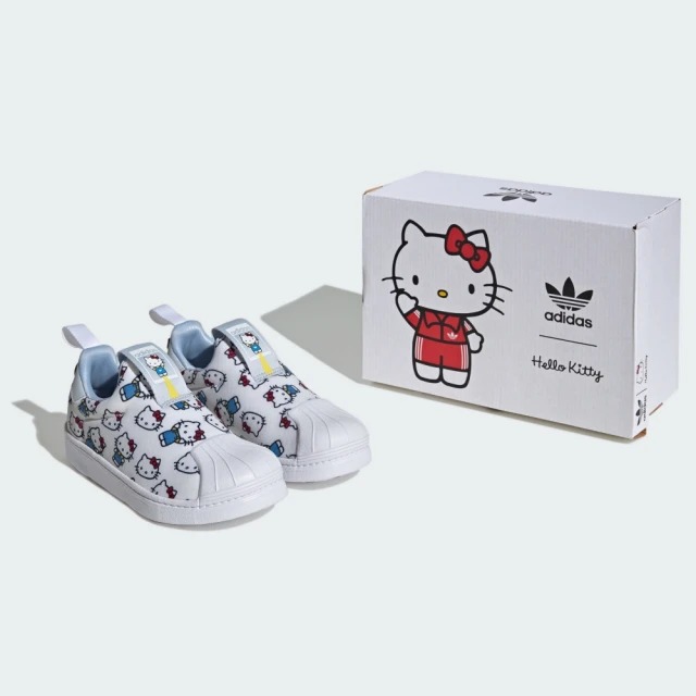 adidas 愛迪達 HELLO KITTY X SUPERSTAR 360運動休閒鞋 貝殼 童鞋IF7020