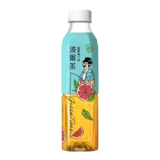 【金車/伯朗】波爾茶-葡萄柚口味580mlx24入/箱(TQF微笑標章)