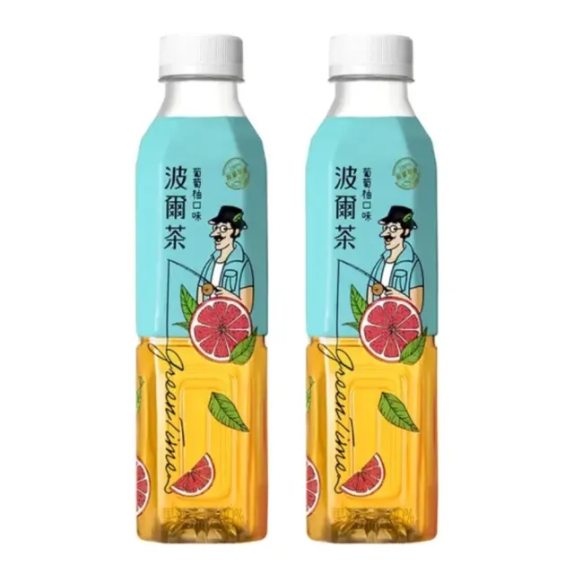 【金車/伯朗】波爾茶-葡萄柚口味580mlx2箱(共48入)