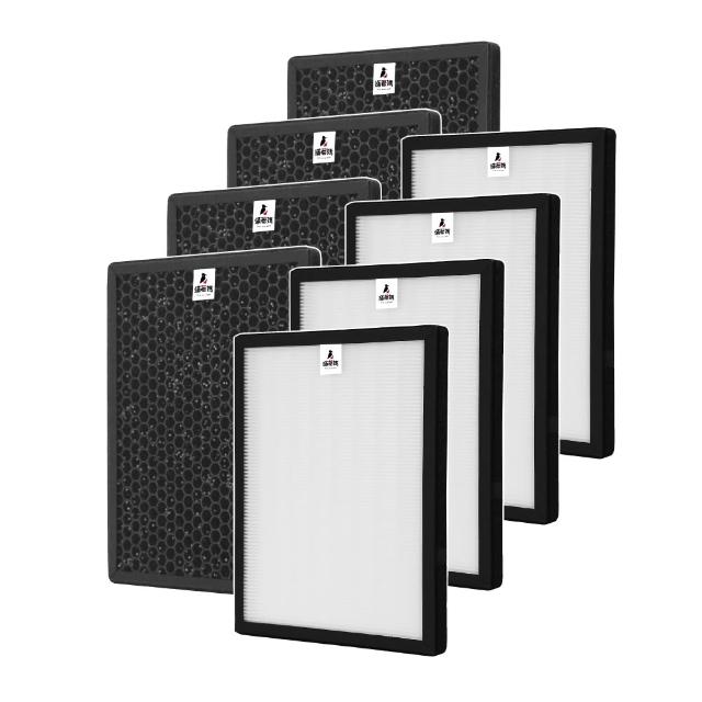 【蟎著媽】高階型濾網4套優惠組(適用 Honeywell HPA710 HPA710WTW HPA-710WTW)