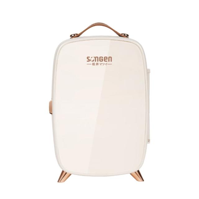 SONGEN松井 CLT-07W 行動電冰箱，容量10L以下的迷你冰箱，適合居家或外出使用。尺寸356 x 243 x 194mm，重量僅1.8kg，白色系設計輕巧便攜。工作電壓110V/60Hz，輸出功率20W，高效節能。產地中國，保固1年，並具BSMI許可字號R73998，安全可靠。完美選擇您的行動生活夥伴！