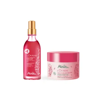 【Melvita 蜜葳特】絕版品1+1 輕盈美體搶購組(粉紅胡椒美體油100ml+美體霜170ml)