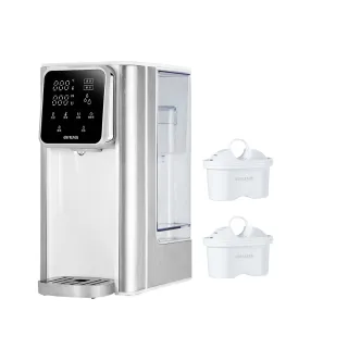 【AIWA 愛華】3L免安裝銀天使瞬熱淨飲機AW-T03W(專用活性碳濾心二入組)