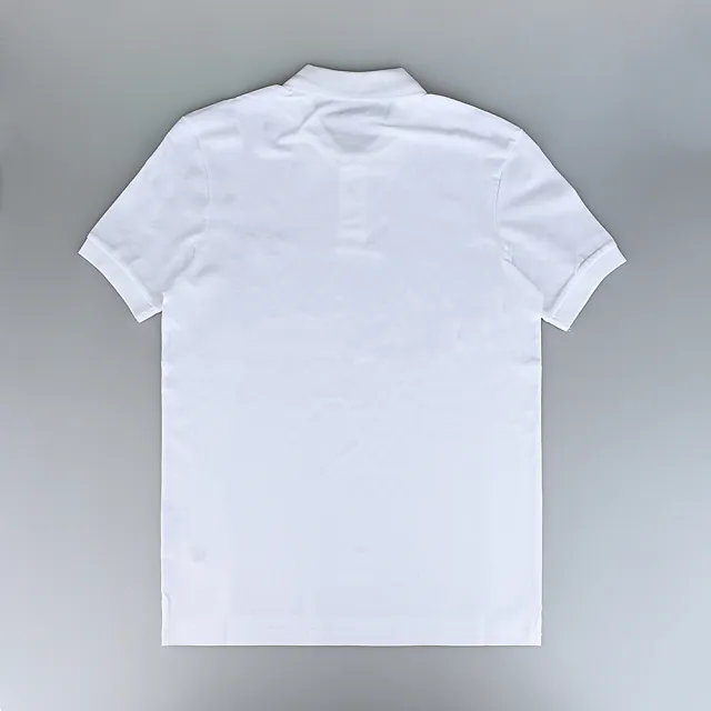 【Paul Smith】PAUL SMITH縮寫LOGO左胸小斑馬布章有機純棉珠地布POLO衫(男款/白)