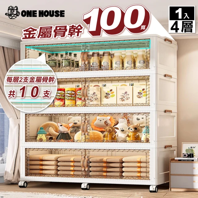 ONE HOUSE 100寬 川島兩扇雙開門收納櫃-600L