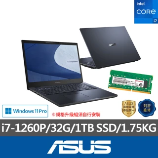 ASUS 升級48G組★15.6吋i7直升32G商用筆電(B