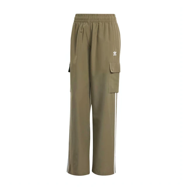 adidas 愛迪達 3s Cargo Pants 女 長褲 工裝 寬鬆 運動 休閒 工作風 三葉草 軍綠(IX5964)