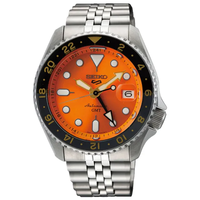【SEIKO 精工】5 Sports 水鬼GMT運動機械錶/42.5mm 送禮  禮物(4款可選)
