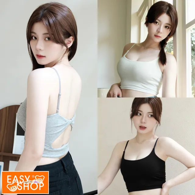 【EASY SHOP】Banana Pie-扭結涼感美背BRA TOP(任選1色)