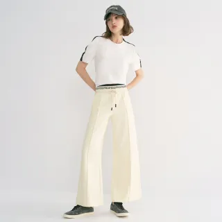 【MOMA】FOCUS寬鬆感薄太空棉寬褲(杏色)