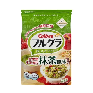 【美式賣場】Calbee卡樂比 富果樂水果麥片(抹茶風味/800g)