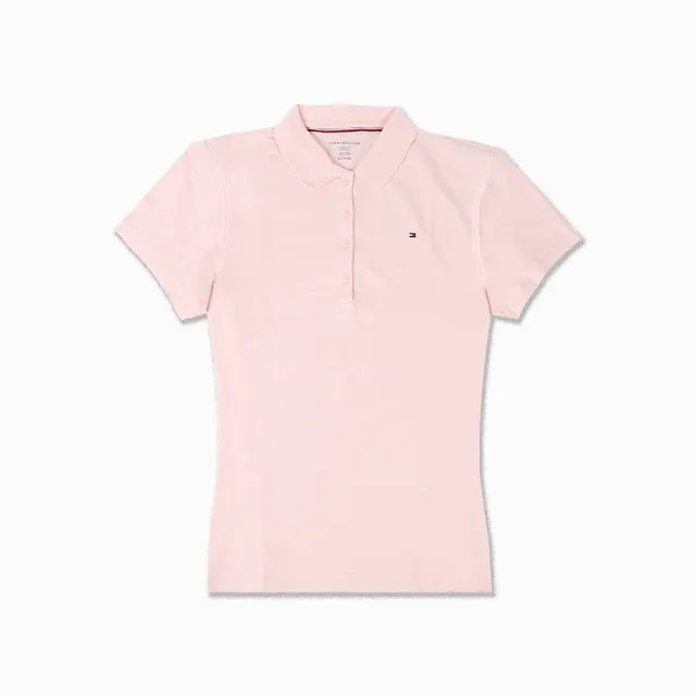 【Tommy Hilfiger】女生素面POLO衫(多色可選)