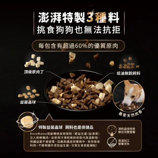 【HeroMama】犬用益生菌凍乾晶球糧1.65kg(犬用主食糧/狗飼料)