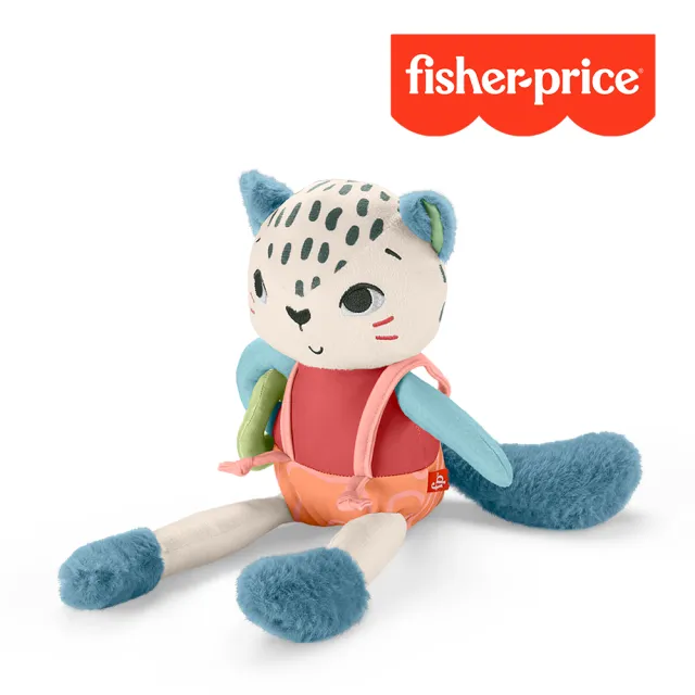 【Fisher price 費雪】花豹安撫玩偶(寶寶安撫/嬰兒玩具/彌月禮/新生兒)