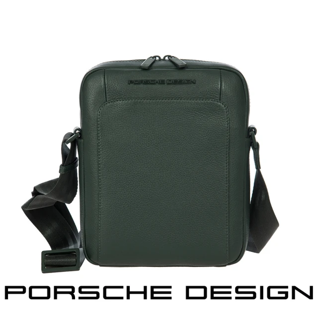 Porsche Design 保時捷 德國頂級小牛皮肩背包斜背包(綠色 OLE1510GRN)