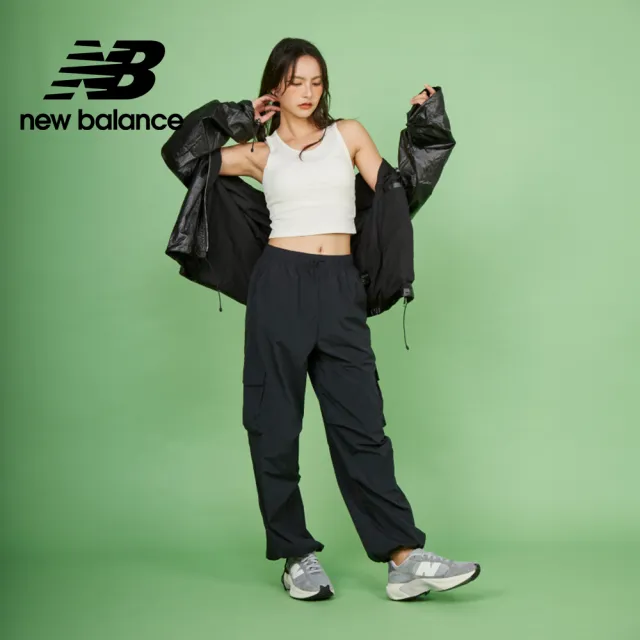 【NEW BALANCE】NB 螺紋U領中短版背心_WT43523LIN_女性_杏色(美版 版型偏大)