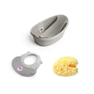 【OKBABY】經濟艙澡盆沐浴組合 Onda Baby 貝喜力克嬰兒澡盆(澡盆/澡帽/海綿)