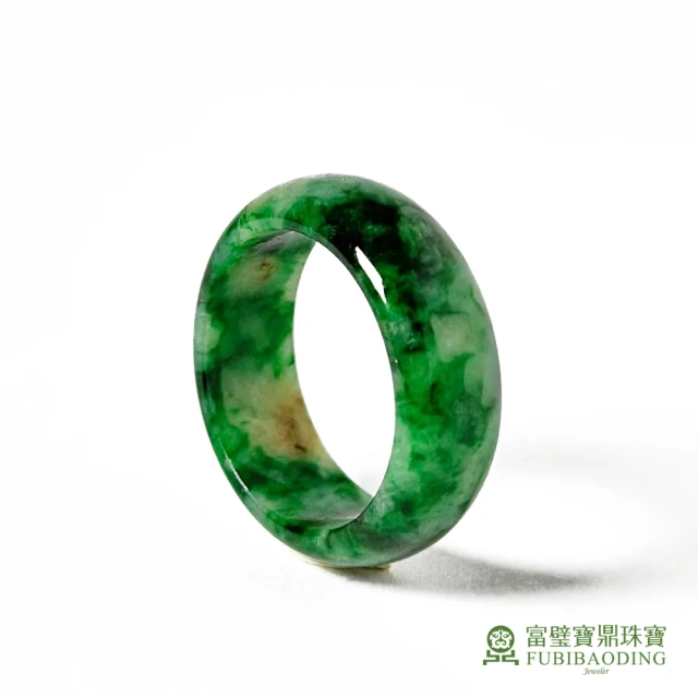 Fubibaoding jeweler 富璧寶鼎珠寶 三彩翡翠玉戒指(天然A貨 翡翠 送禮 國際圍#11.5)