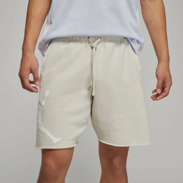 NIKE 耐吉 休閒短褲 棉褲_男_白色_AS M J ESS FLC HBR 9 SHORT(DV5028104)