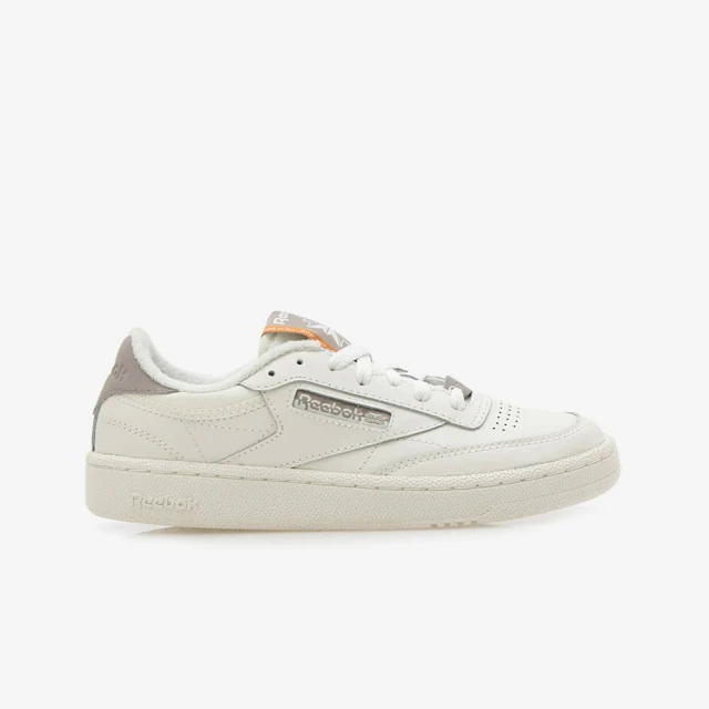 REEBOK Club C 85 男 休閒鞋 經典 復古 網球鞋 簡約 舒適 百搭 米白 橘黃(100074162)