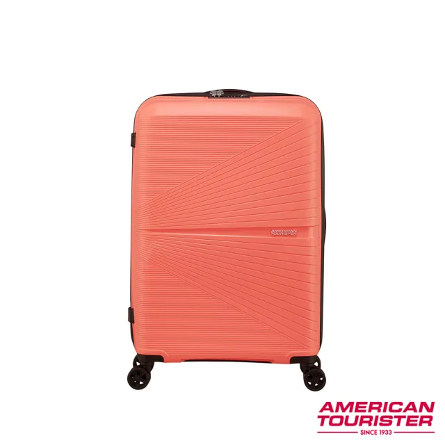 【AMERICAN TOURISTER 美國旅行者】24吋AIRCONIC超輕量PP耐衝擊防潑水拉鍊行李箱(多色可選)