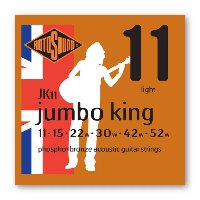 【ROTOSOUND】木吉他套弦 JK11｜11-52｜磷青銅木吉他弦｜英國製造(#民謠吉他#木吉他弦#吉他弦)