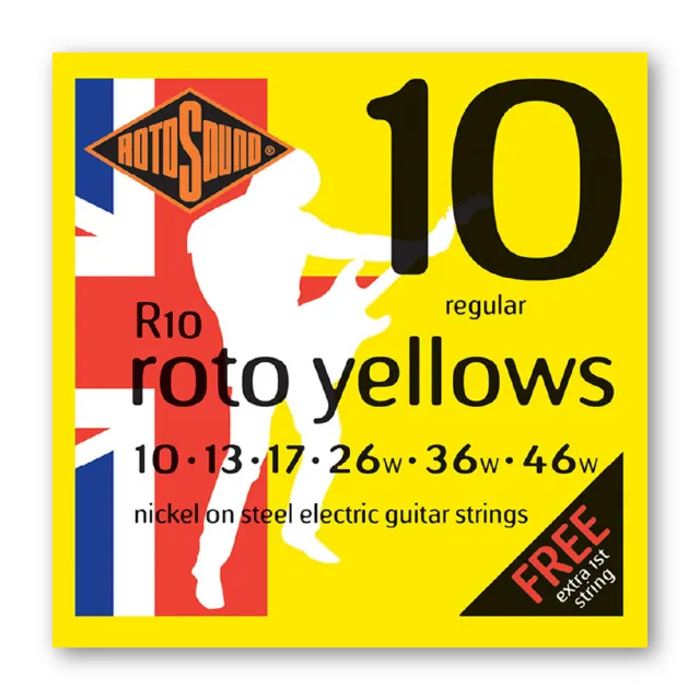 【ROTOSOUND】電吉他套弦 R10｜10-46｜鍍鎳電吉他弦｜英國製造(#鍍鎳弦#電吉他弦#吉他弦)