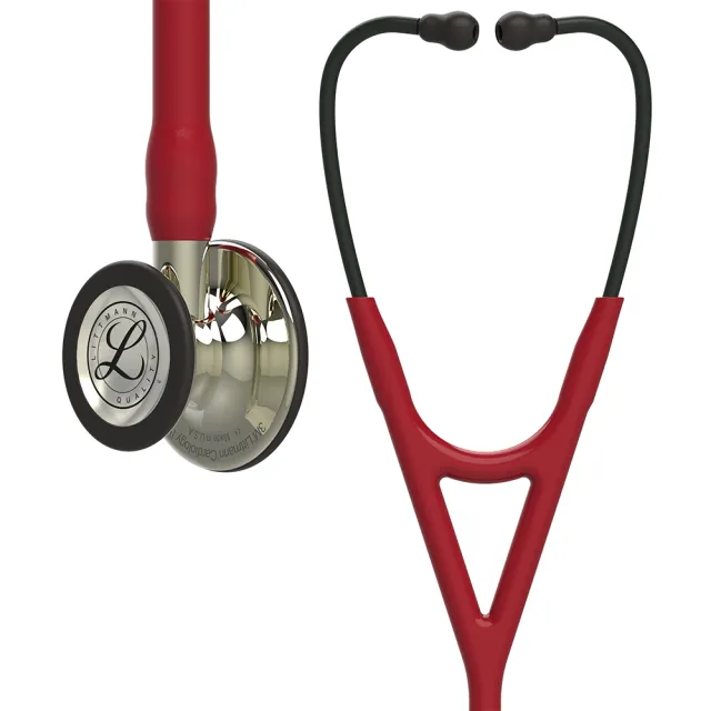 【3M】Littmann 心臟科第四代 6176 蜜棗紅色管/香檳金聽頭(聽診器權威 全球醫界好評與肯定)