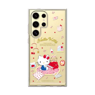 【apbs】三麗鷗 Samsung Galaxy S25/S24/S23/S22系列 防震雙料水晶彩鑽手機殼(鋼琴凱蒂)