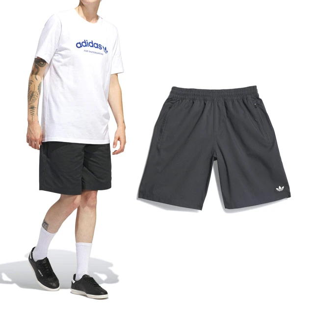 adidas 愛迪達 Skate Short 男款 女款 黑色 經典 滑板單品 日常 運動 短褲 IU0102