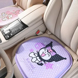 【SANRIO 三麗鷗】酷洛米美樂蒂汽車涼感坐墊車用凝膠坐墊(大耳狗/凱蒂貓/Hello Kitty)