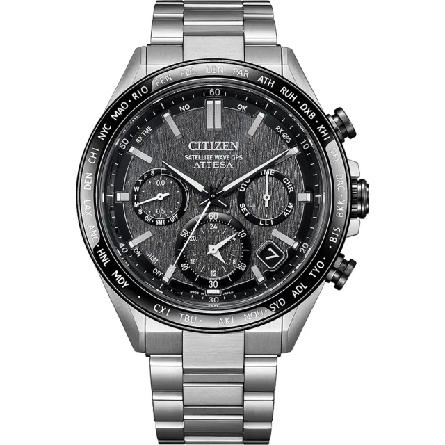 【CITIZEN 星辰】限量 鈦 GPS衛星錶 光動能錶 計時手錶-44.6mm(CC4058-67X)