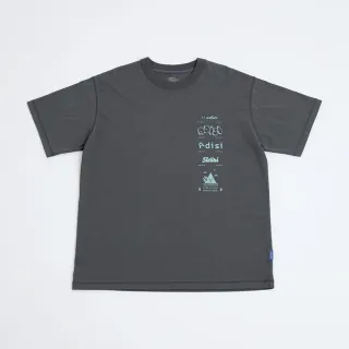 【ADISI】中性冰感消臭快乾短袖混紡棉T AL2411074 深灰(抗UV 微涼感 速乾 抗菌 除臭 機能棉 抗靜電)