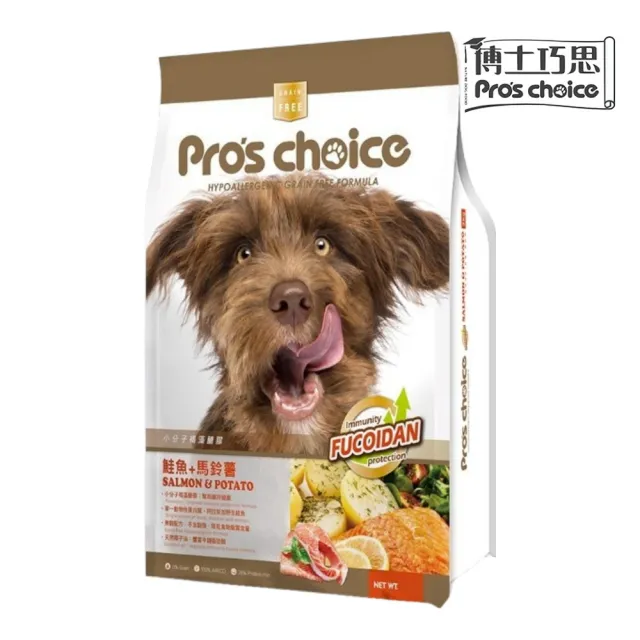 【Pro′s Choice 博士巧思】無榖犬食 8kg（7+熟齡專屬/羊肉地瓜/鮭魚馬鈴薯）(狗飼料、狗糧)