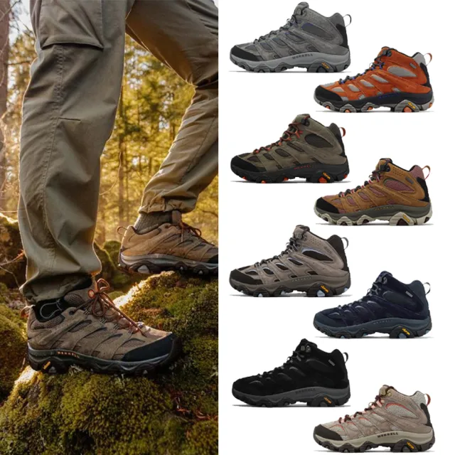 【MERRELL】戶外鞋 Moab 3 Mid GTX 男鞋 女鞋 防水 中筒 真皮 登山鞋 單一價(ML500232)