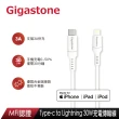 【GIGASTONE 立達】GaN 65W氮化鎵Type-C三孔急速快充充電器+C to Lightning MFi充電線(iPhone14蘋果充電頭)