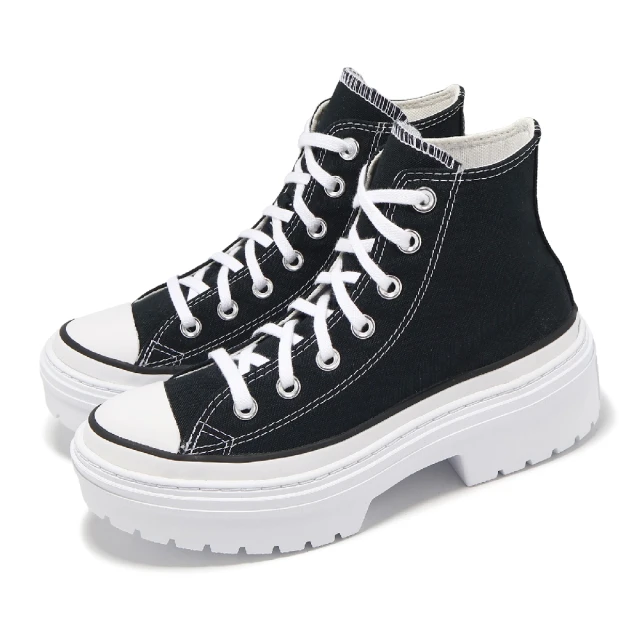 CONVERSE 休閒鞋 Chuck Taylor All Star Lugged Heel 女鞋 黑 白 厚底(A08258C)