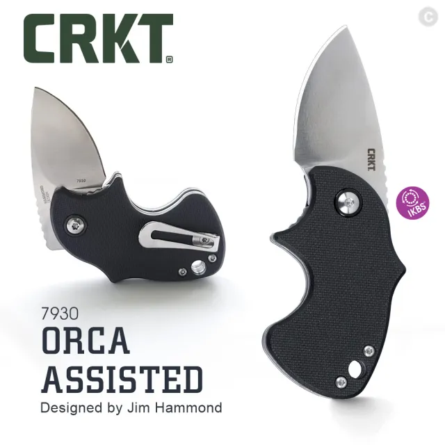 【CRKT】Orca Assisted 折刀(#7930)