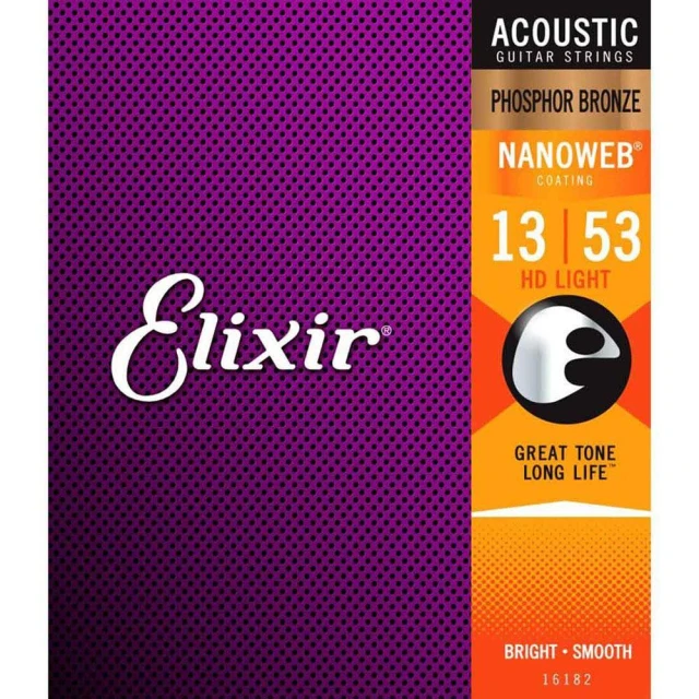 ELIXIR 16182 NANOWEB PB 磷青銅 13-53(原廠公司貨 商品保固有保障)