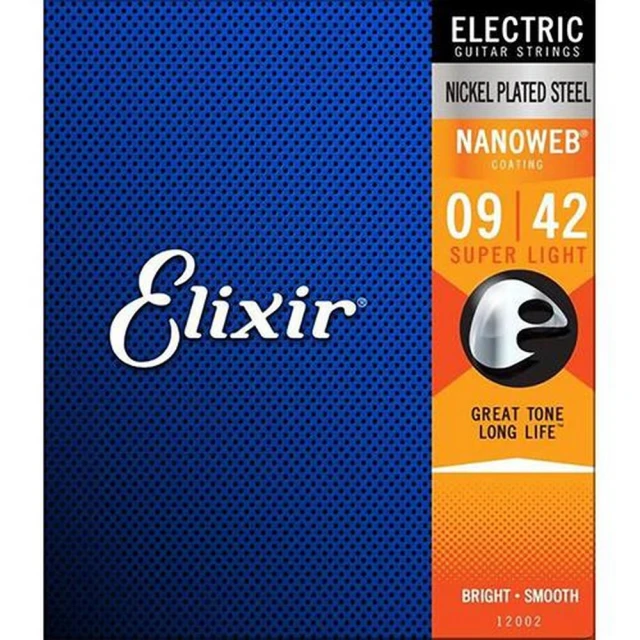 ELIXIR 12002 NANOWEB 鍍鎳鋼 09-42(原廠公司貨 商品保固有保障)