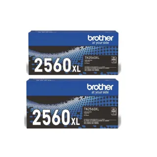 【brother】2入組★TN-2560XL 原廠黑色碳粉匣(適用：L2460/2805/2885DW)
