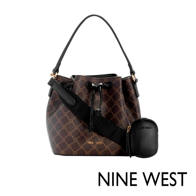 NINE WEST LOCKUP鍊帶手機包-LOGO灰藍(1