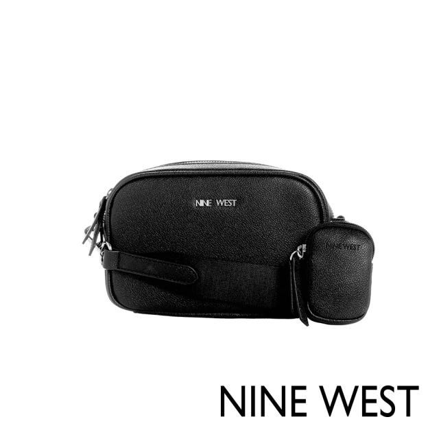 NINE WEST LOCKUP鍊帶手機包-LOGO灰藍(1