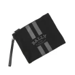 【BALLY】On The Go 條紋尼龍手提/肩背托特包_贈收納袋(黑色)