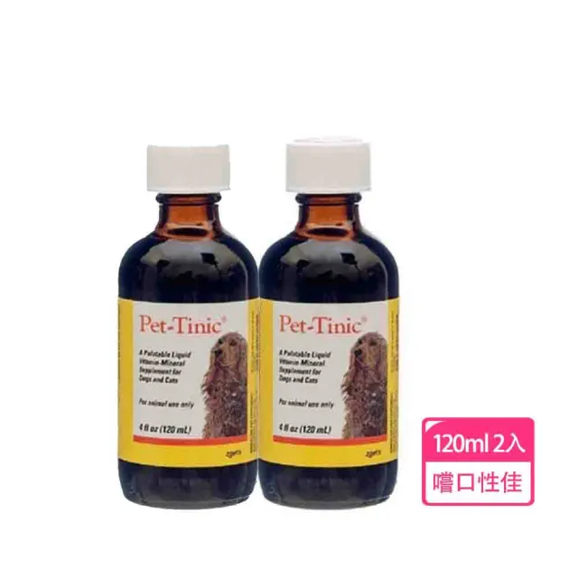 【碩騰】Pet-Tinic 倍補血 4 oz 120ml-2入組(不須冷藏/適合各年齡層犬貓)