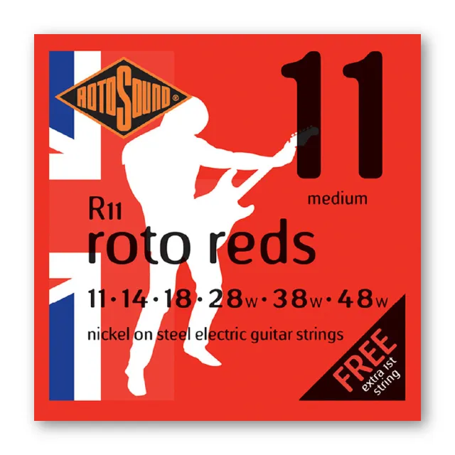 【ROTOSOUND】電吉他套弦 R11｜11-48｜鍍鎳電吉他弦｜英國製造(#鍍鎳弦#電吉他弦#吉他弦)