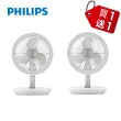 【Philips 飛利浦】ACR2124DX迷你行動循環摺疊風扇 15H無線續航/多角度調節/輕音省電