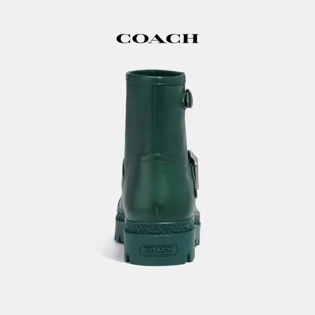 【COACH蔻馳官方直營】TROOPER摩托靴-松綠色(CD870)